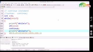 #23 continue statement in c