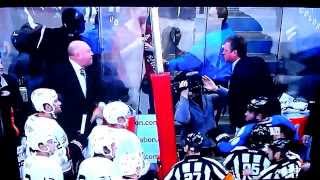 Patrick Roy post-game rage - NHL Oct.2nd 2013