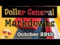 Dollar General Exciting Markdowns Lists Tons of items