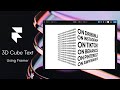 How to Create a 3D Rotating Text Cube in Framer | Scroll Animation