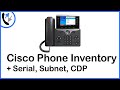 Phone Report Tool for Cisco CUCM Callmanager with Serial and CDP LLDP Switchport Neighbor