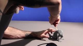 Werewolf Transformation TIMELAPSE. Stopmotion animation with Clay