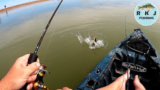 Trolling lures at Waranga Basin with Robbiefishing