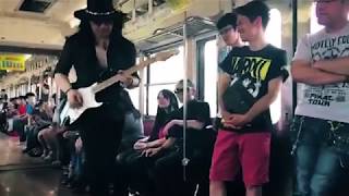 CRAZY GUITAR SOLO IN THE TRAIN!?