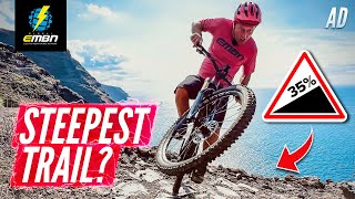 Dropping Into The World's STEEPEST MTB Trail?