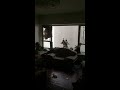 山竹10號風球導致日出康城爆玻璃，屋主大鑊嘞 supertyphoon mangkhut attacks hong kong