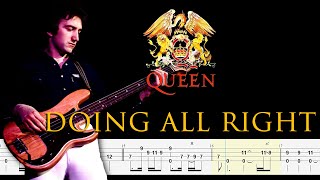 Queen - Doing All Right (Bass Line + Tabs + Notation) By John Deacon