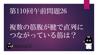 【看護師国家試験対策】第110回 午前問題26 過去問解説講座【クレヨン・ナーシングライセンススクール】