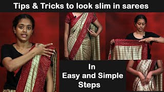 Tips & Tricks to Look slim in saree  | SD VLOGS