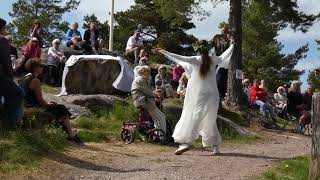 Invigning av minnesstenen på Käringberget i Leksand