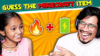 Guess The MINECRAFT MOB By Emoji Challenge With My Sister! 😂 (FUNNY)