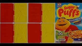 What's In The Box? - 2001 Sugar Puffs Cereal Football Revealers \u0026 Advert