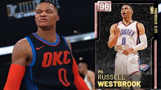NBA 2K19 MyTEAM - Pink Diamond Russell Westbrook Gameplay (Throwback Elite)