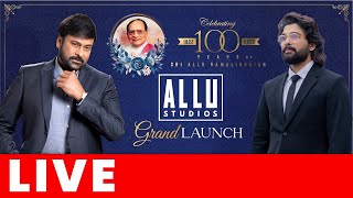 LIVE: Allu Studios Grand Launch | Celebrating 100 Years of Allu Ramalingaiah | Shreyas Media