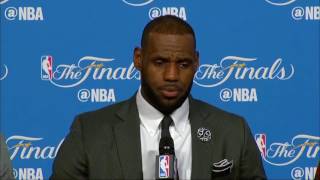 LeBron, Kyrie & Tristan Postgame Interview #1   Warriors vs Cavaliers   Game 6