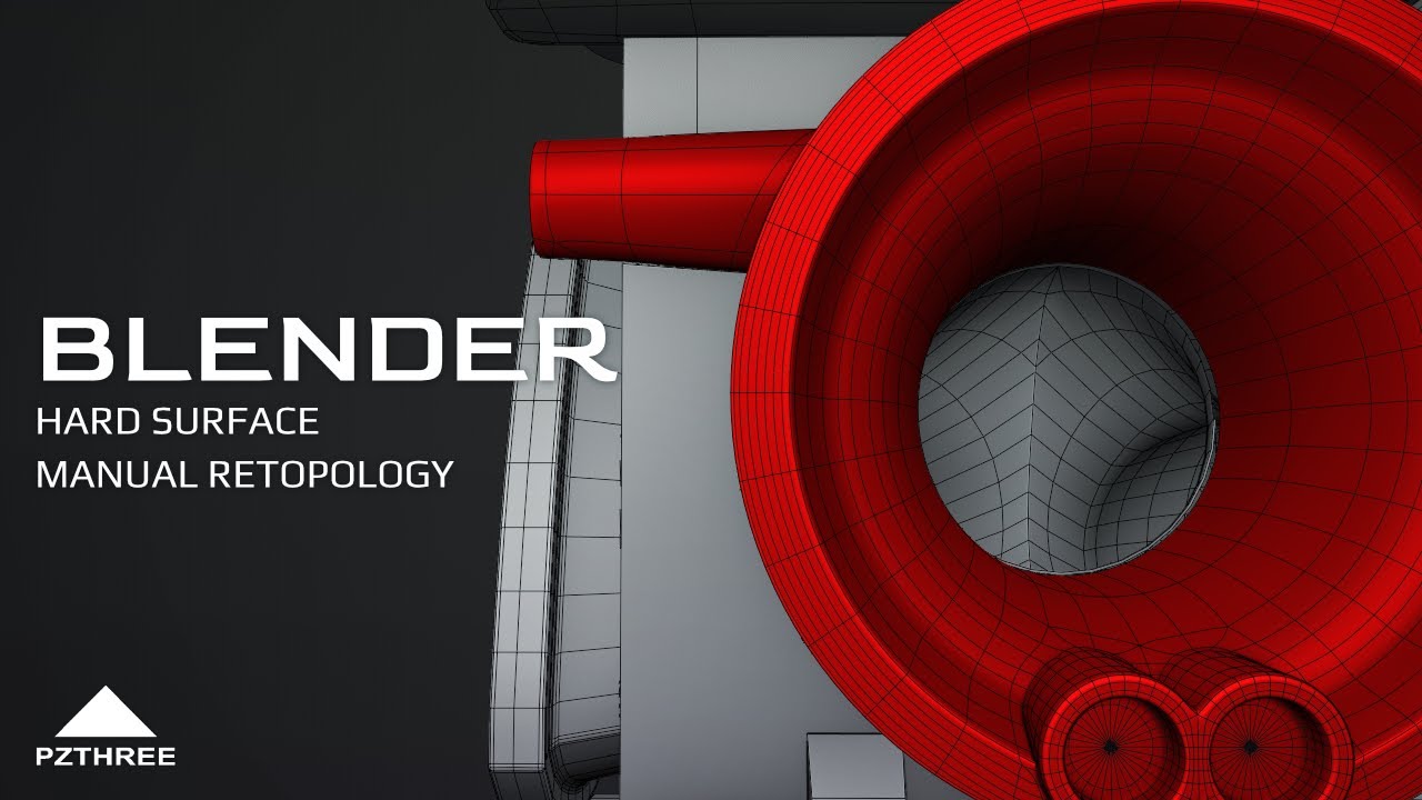 Blender - Hard Surface Manual Retopology - YouTube