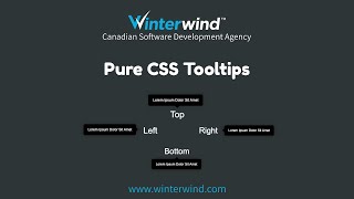 Pure CSS Tooltips