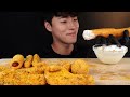 역대급 뿌링클 치킨 먹방 뿌링 치즈볼 치즈스틱 뿌링핫도그 fried chicken u0026 cheese balls u0026 cheeese sticks asmr mukbang