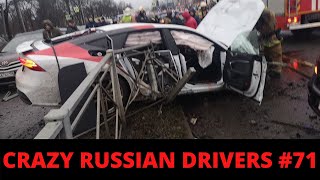 RUSSIAN DASHCAM- Crazy Drivers Car Crash Compilation #71