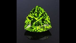 Green Trilliant Cut Pakistan Peridot Gemstone 6.01 Carats