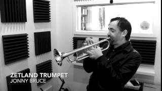 Jonny Bruce demonstrating the Zetland Trumpet