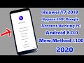 Huawei Y7 Prime 2018 FRP bypass 8.0 |Huawei LDN-L21/LDN-LX2/LDN-TL10/LDN-L01/LDN-LX3 Without PC 2020