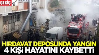 İstanbul Arnavutköy Hırdavat Deposunda Yangın 4 Kişi Öldü 25.04.2021 TURKEY