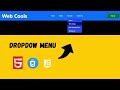 How to Make Dropdown Menu Using HTML & CSS 🔥 | Step-by-Step Tutorial for Beginners