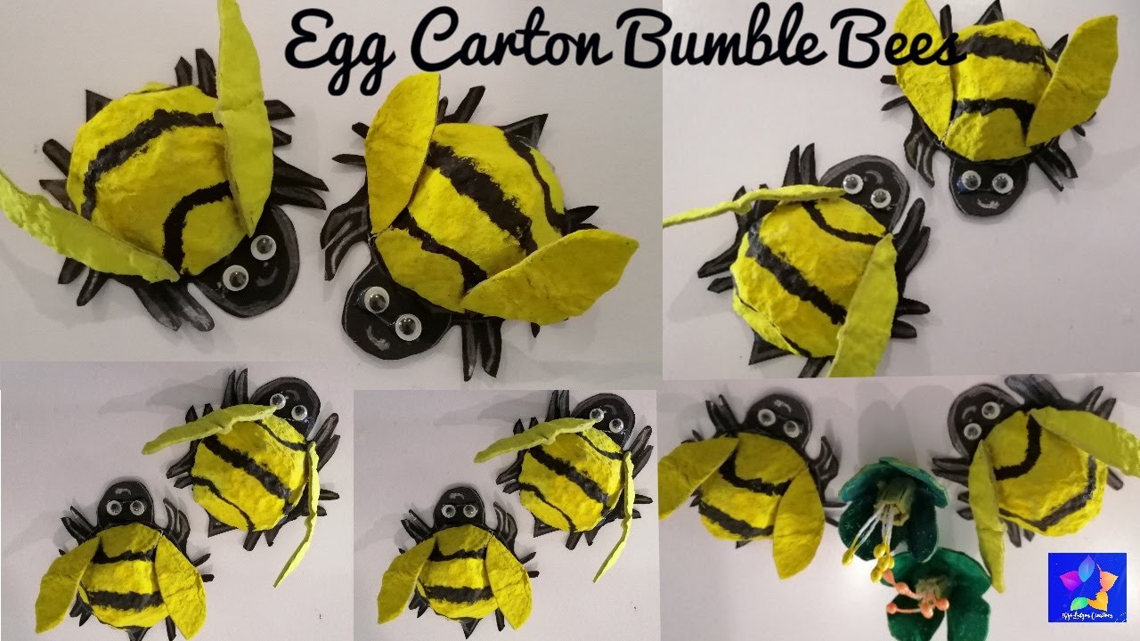 Egg Carton Bumble Bee Craft At Alexander Collicott Blog