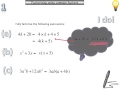 Lesson 8 - Factorising using common factors video