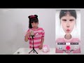 아롱이가 화장을 하고 틱톡 tiktok 을 틱톡 테크닉 거울모드 배우기 더데이걸 몰랑이 옷 갈아입기_키즈크리에이터 아롱다롱tv