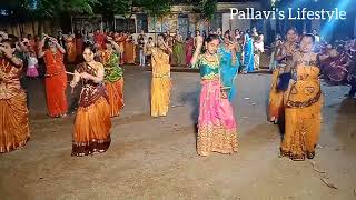 Dandiya 2 nd day Vlog |Dandiya In Jorapur Peth Banagar Galli Vijaypur, Karnataka| Dandiya Group2022|