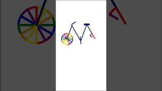 🔥Draw bicycle 🚴 with python🌤#shorts