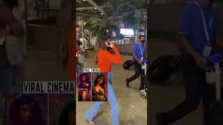 Samantha Glorious Looks In Orange Dress At Mumbai Airport | Samantha Latest Video | Vrial Cinema
