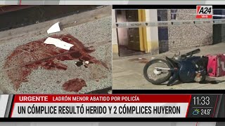 🚨 PARQUE AVELLANEDA: POLICÍA ABATIÓ A LADRÓN E HIRIÓ A OTRO QUE INTENTABAN ASALTAR A UN REPARTIDOR