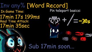 Inv any% [World Record] (igt 17min 17sec 199ms)