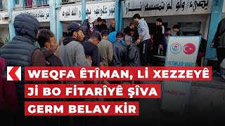 Weqfa Êtîman, li Xezzeyê ji bo fitarîyê şîva germ belav kir