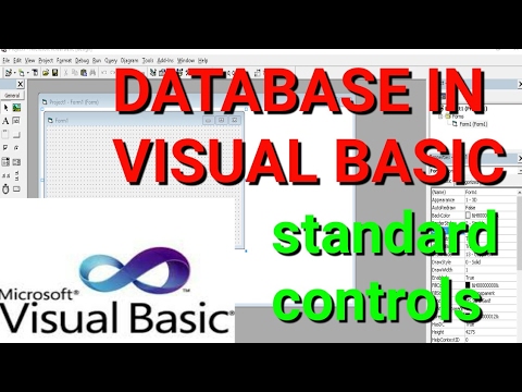 Database In Visual Basic Using Standard Control Visual Basic Youtube