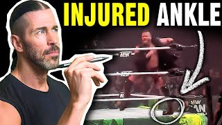 Buddy Matthews Freak Ankle Injury - Was the RING to Blame? - AEW Grand Slam Brisbane