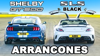 AMG SLS Black Series vs Mustang Shelby GT500: ARRANCONES