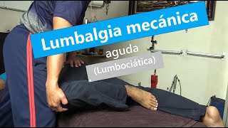 lumbalgia mecánica aguda | lumbociática