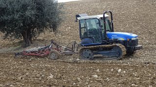 ripasso presemina 2023 |New Holland tk 90| vibrocoltivatore Gherardi 250 #newholland #semina