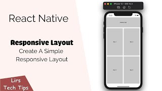 React Native: Create A Simple Responsive Layout