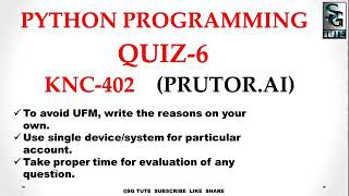 Prutor python quiz 6 💯 percent non ufm