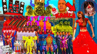 Franklin and Avengers Playing Chupan Chupai With Kamla Indian Ghost | GTA 5 AVEN