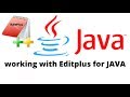 Compile and Run Java Program in EditPlus | CONFIGURE EDITPLUS FOR JAVA PROGRAMS