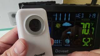 DOVEET Weather Station Wireless Indoor Outdoor