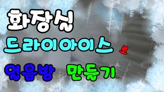 드라이아이스 로 화장실 을 얼음방 으로 만들기!! ( Making the Bathroom of Elsa in the Winter Kingdom with Dry Ice )