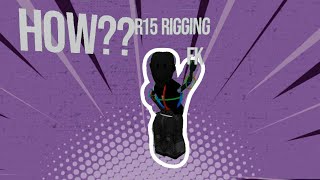 R15 ROBLOX AVATAR rigging in prisma 3D! (fk rig)#tutorial