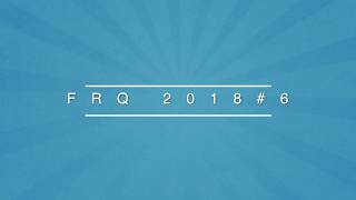 Ap Stat Frq 2018 6